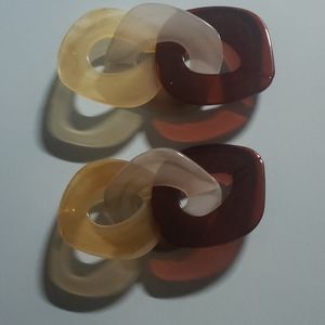 Beautiful 3 Tone Earrings